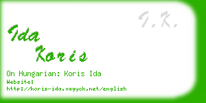 ida koris business card